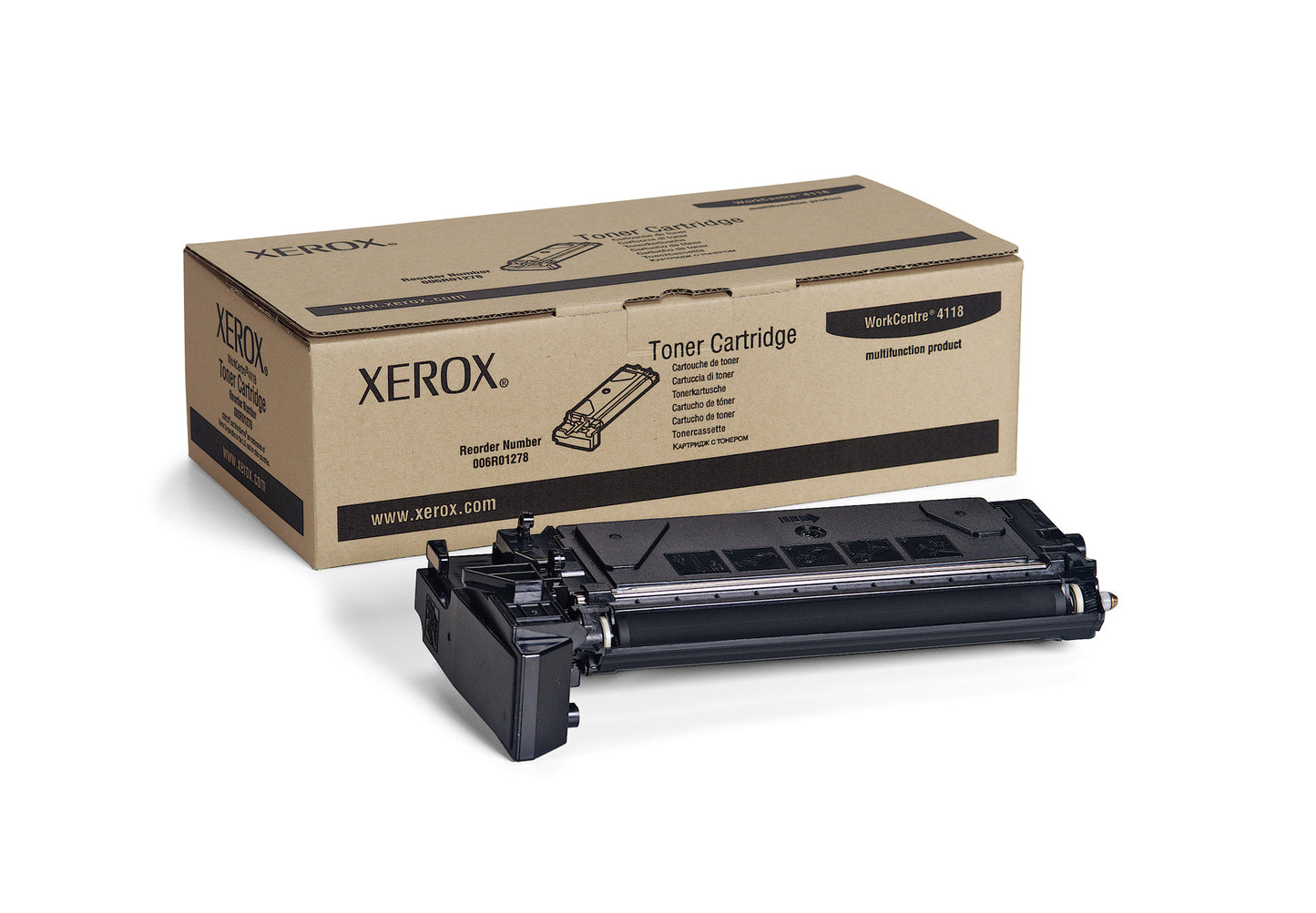 New, Pre-Owned - Xerox FaxCentre 2218/ WorkCentre 4118 Black Laser Toner Cartridge, 006R01278