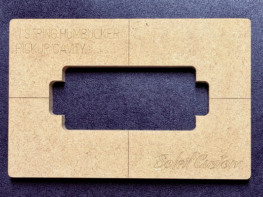 7 String Pickup Humbucker Routing Template