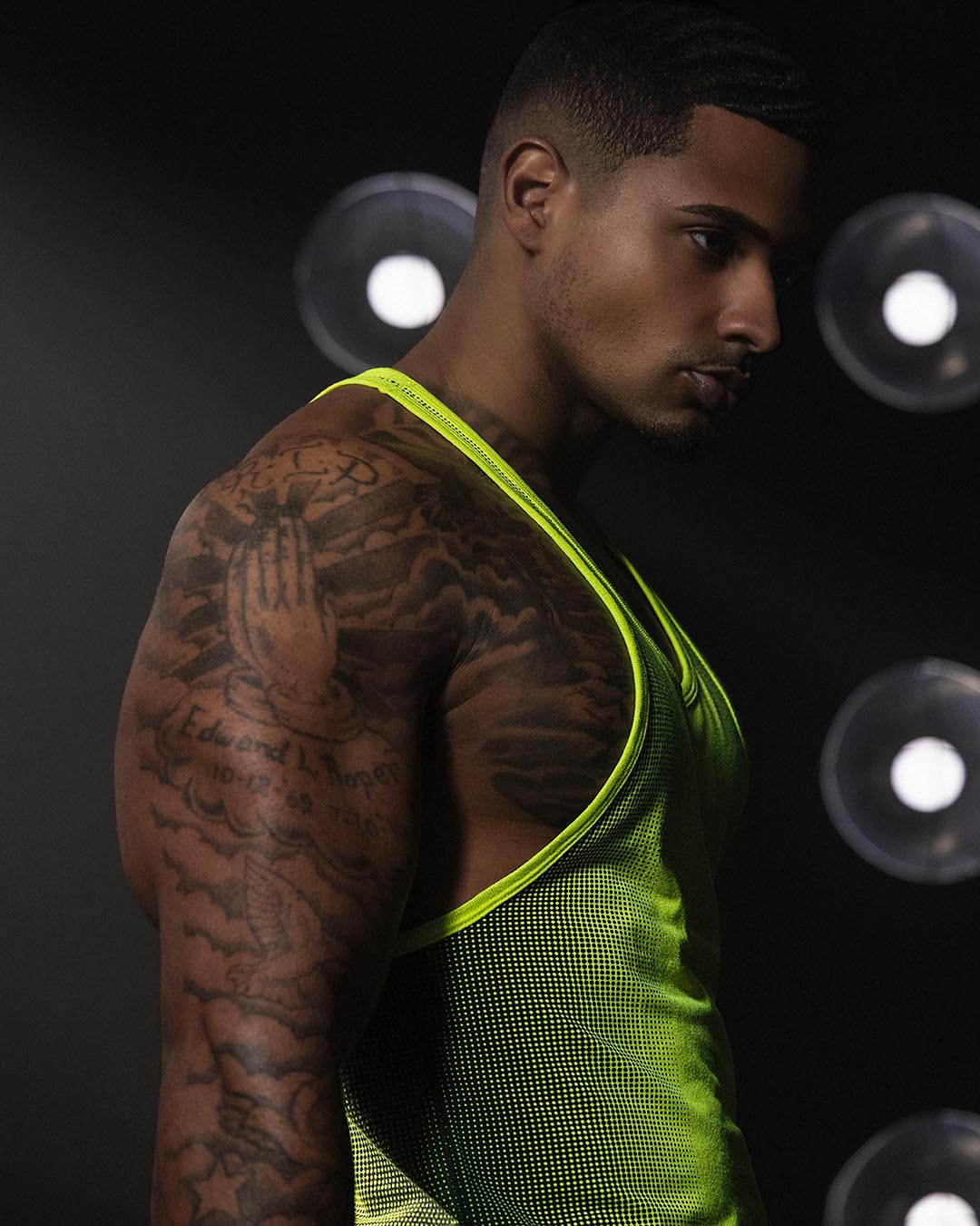 Super Bright Racerback Tank Neon Yellow