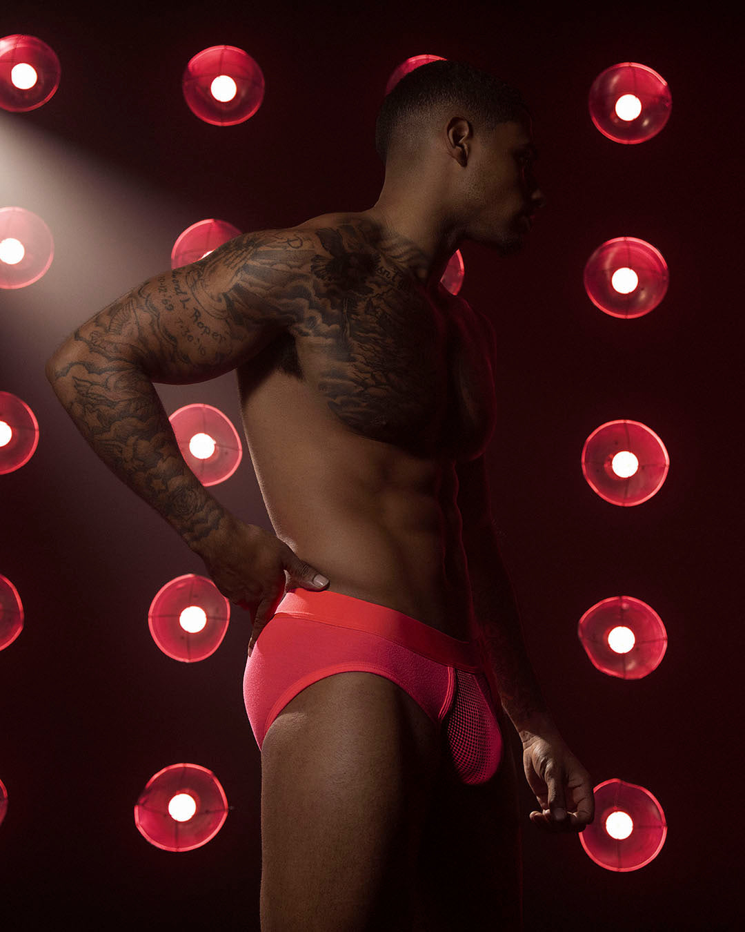 Super Bright Low Rise Brief Neon Red