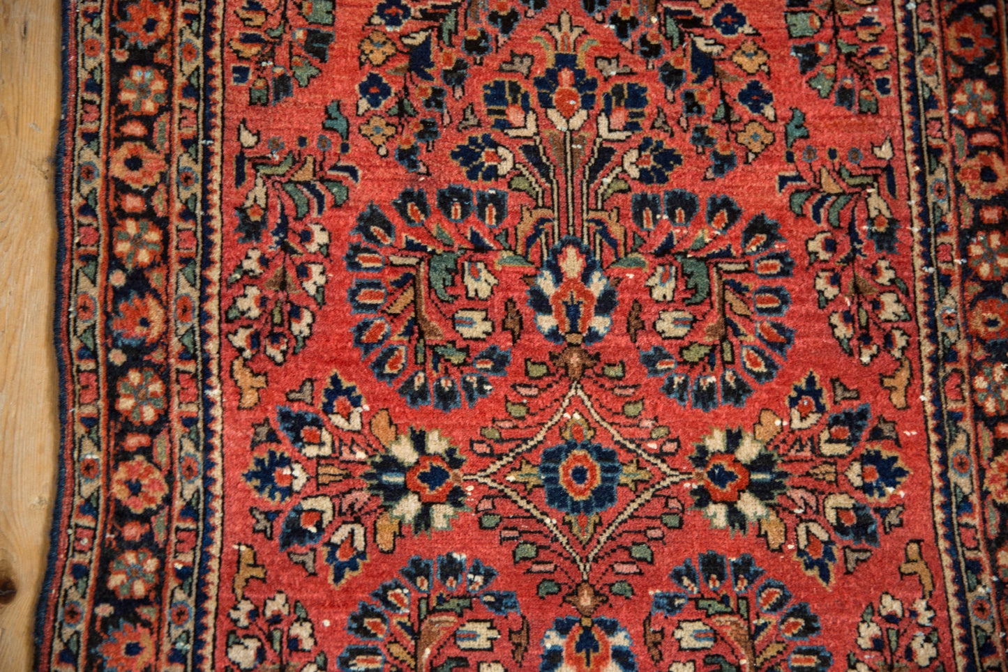 2x4.5 Vintage German Sarouk Rug Runner