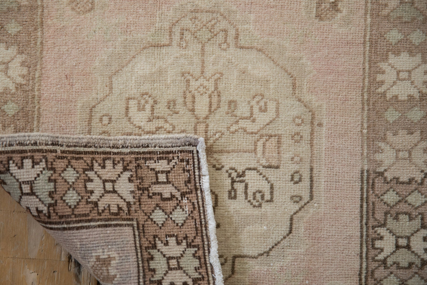 2x2 Vintage Distressed Oushak Square Rug Mat