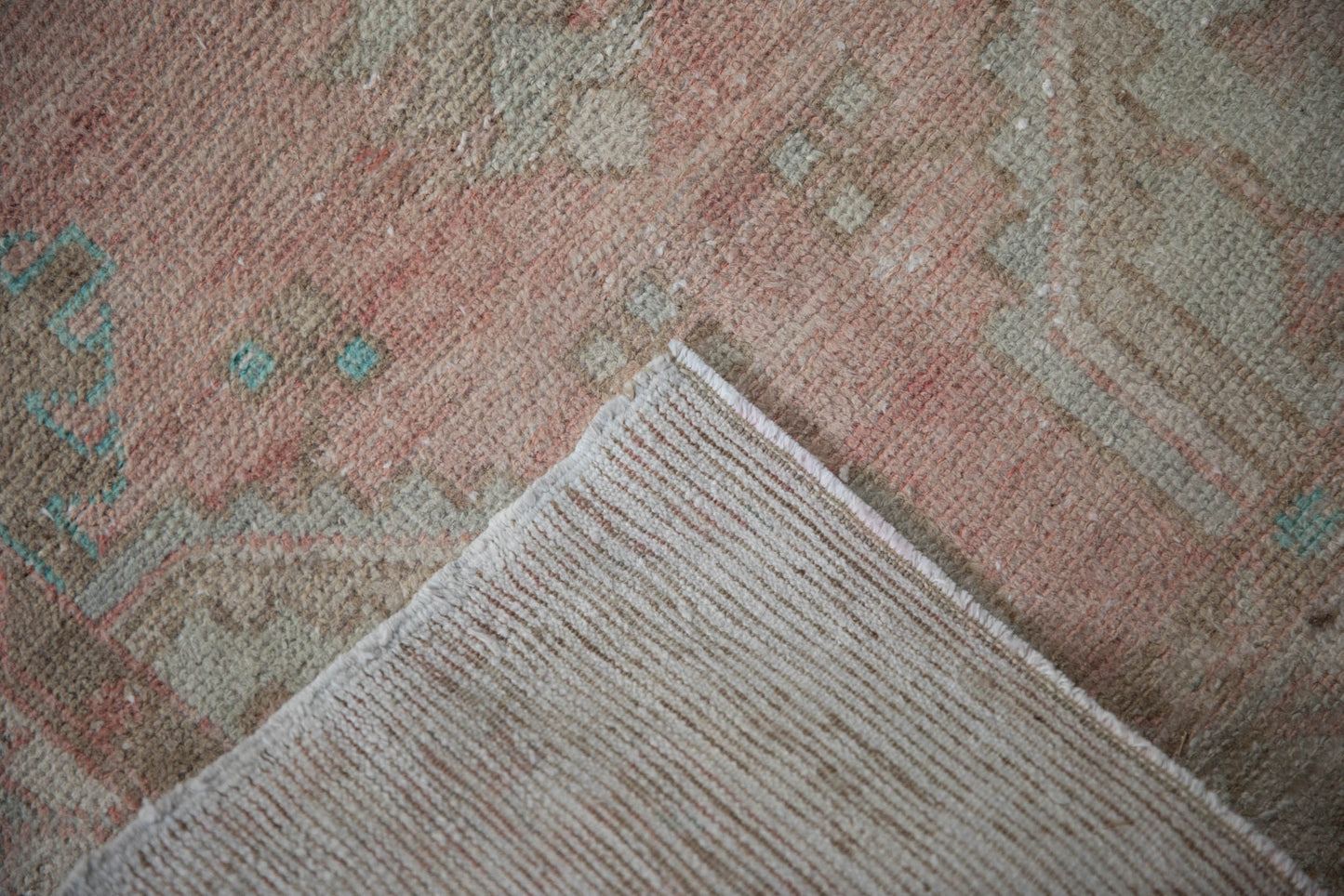 2.5x5.5 Vintage Distressed Oushak Rug Runner