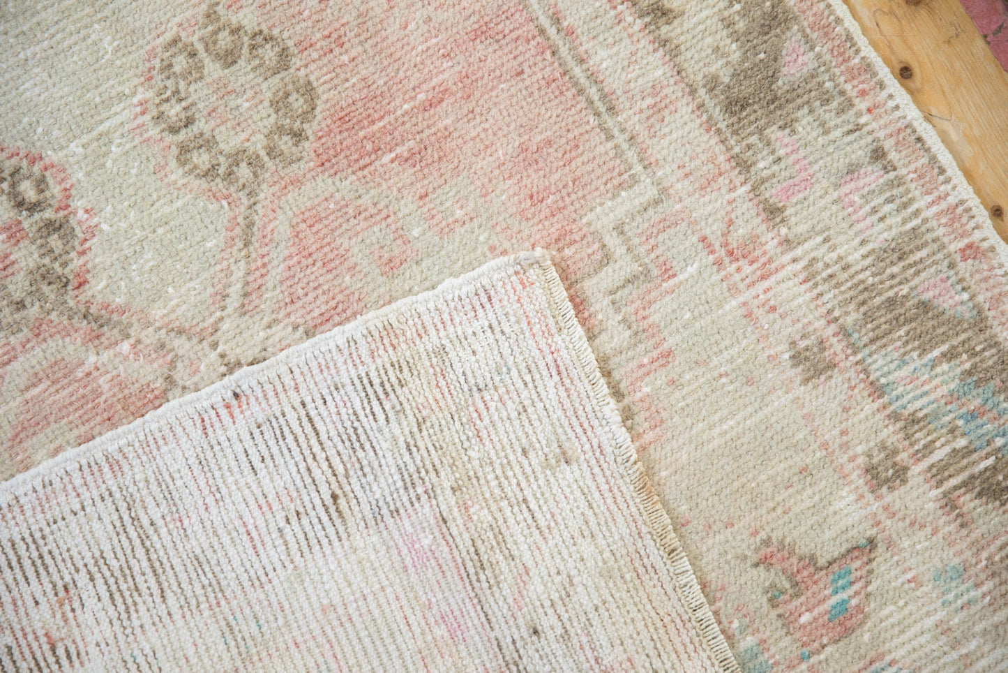 2.5x5.5 Vintage Distressed Oushak Rug Runner