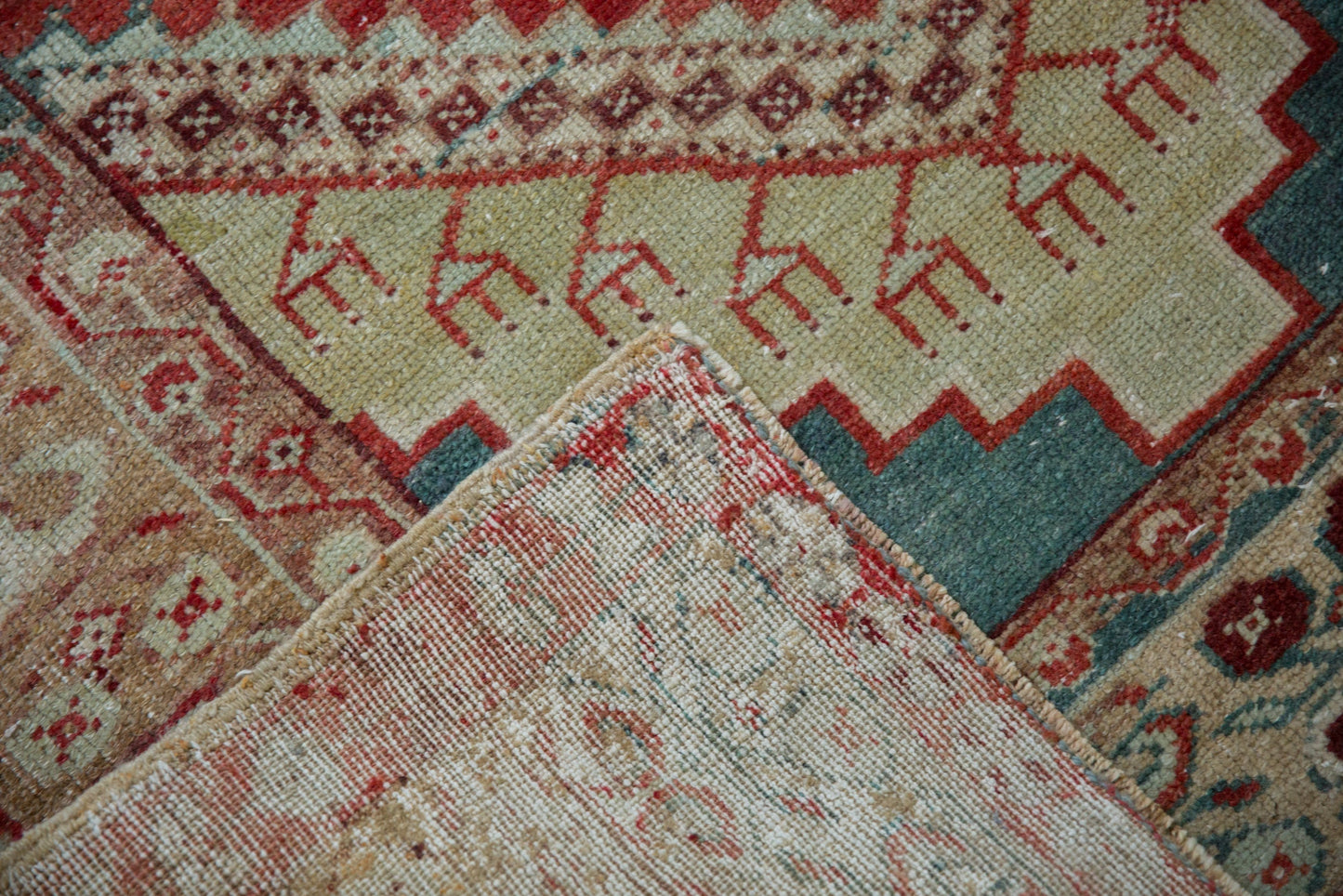 3.5x5.5 Vintage Distressed Anatolian Rug