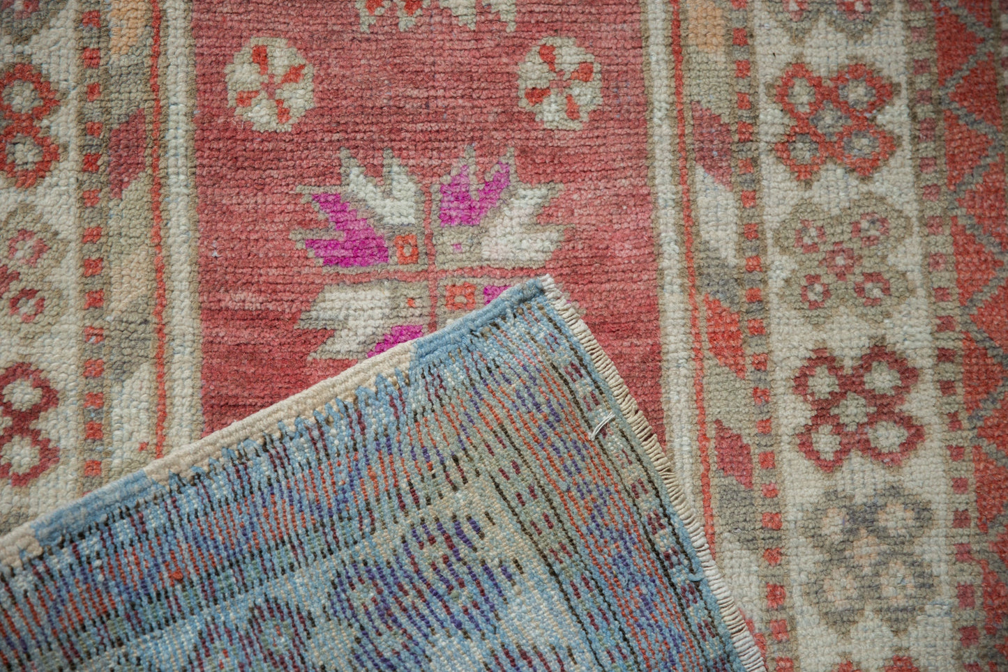 2.5x5 Vintage Distressed Oushak Rug Runner