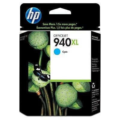 New, Pre-Owned - HP 940XL (C4907AN) Cyan High Yield Ink Cartridge