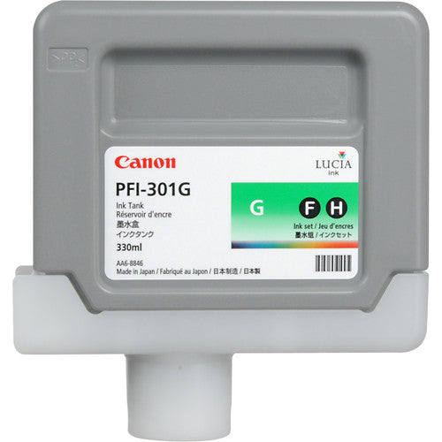 New, Pre-Owned - Canon PFI-301G Standard-Yield Green Ink Cartridge, 1493B001AA