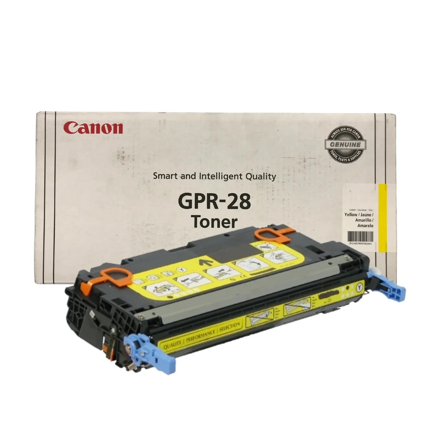 New, Pre-Owned - Canon GPR-28 Standard Yield Yellow Toner Cartridge,1657B004