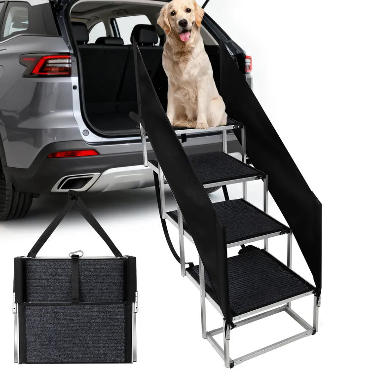 Foldable Dog Stairs for Car and Truck