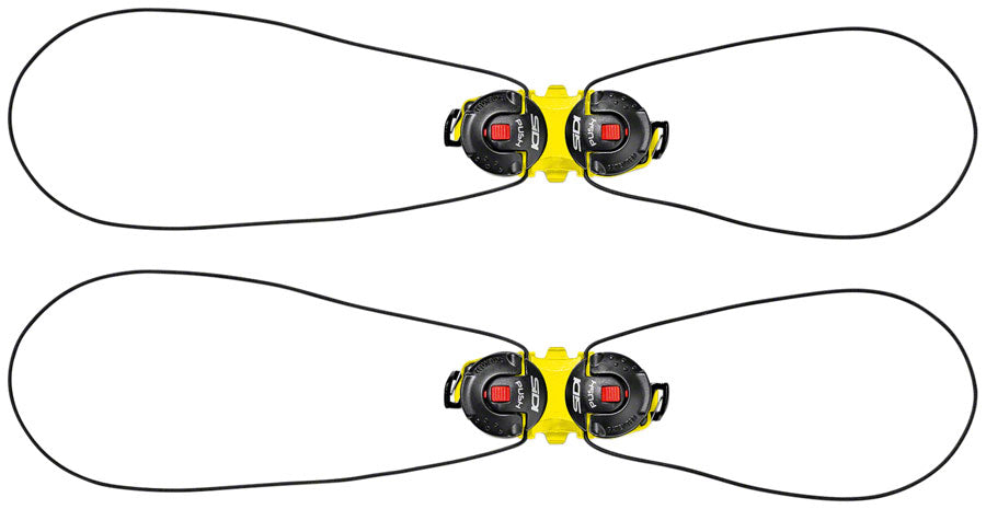 SIDI Tecno-3 Push Double System Pair - Yellow/Black