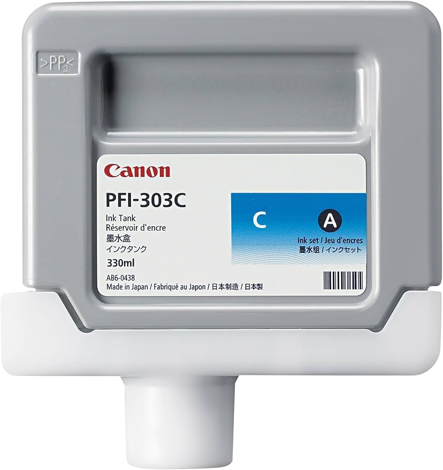 New, Pre-Owned - PFI-303C Standard-Yield Cyan Ink Cartridge, 2959B001AA