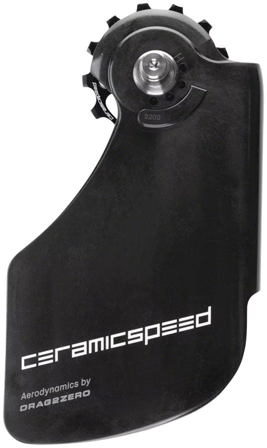 CeramicSpeed OSPW Pulley Wheel Aero System Shimano 9200/9250 8100/8150 - Coated Races Alloy Pulley Carbon Cage BLK