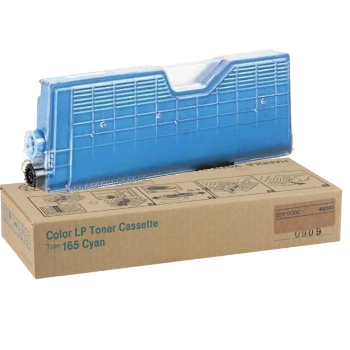 New, Pre-Owned - Ricoh TYPE 165 High Yield Cyan Toner Cartridge, 402553