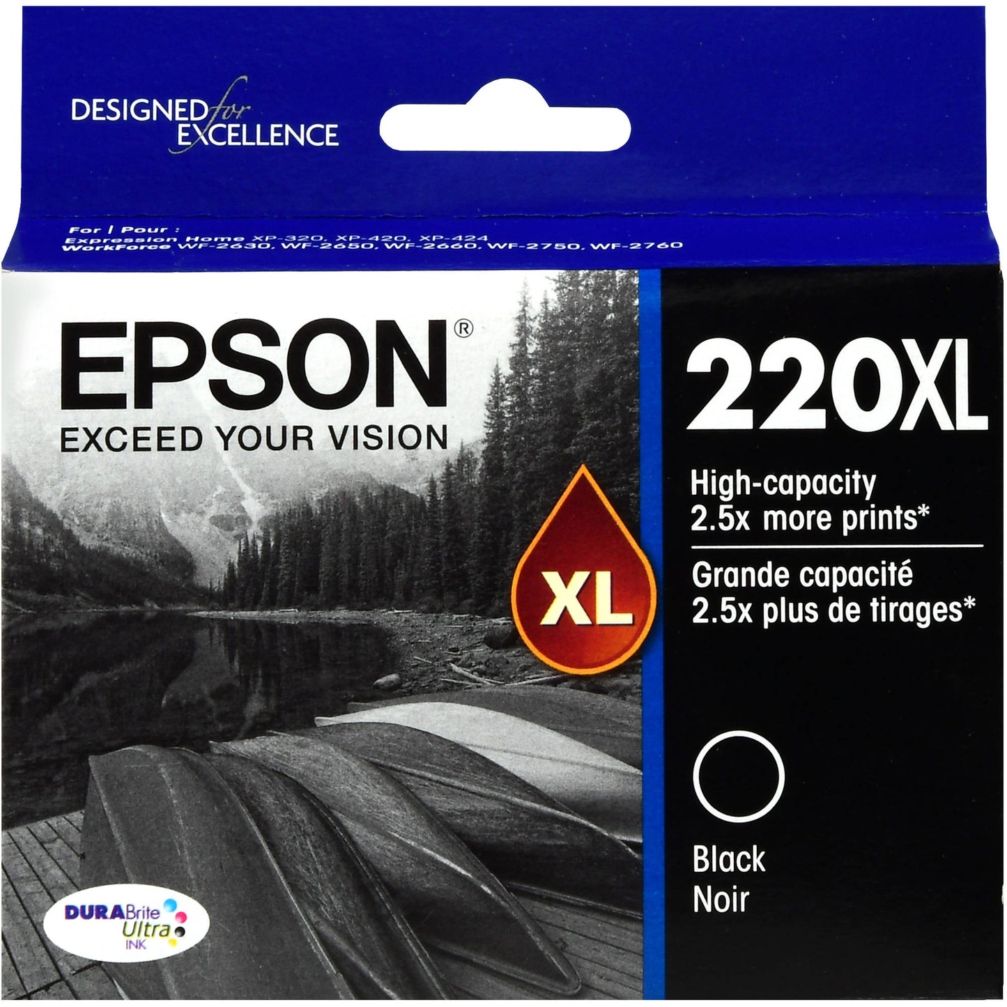 New, Pre-Owned - Epson 220XL High-capacity Black Ink Cartridge