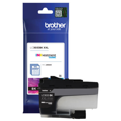 New, Pre-Owned - Brother LC3033BK XXL Black Super High-Yield Tank Ink Cartridge