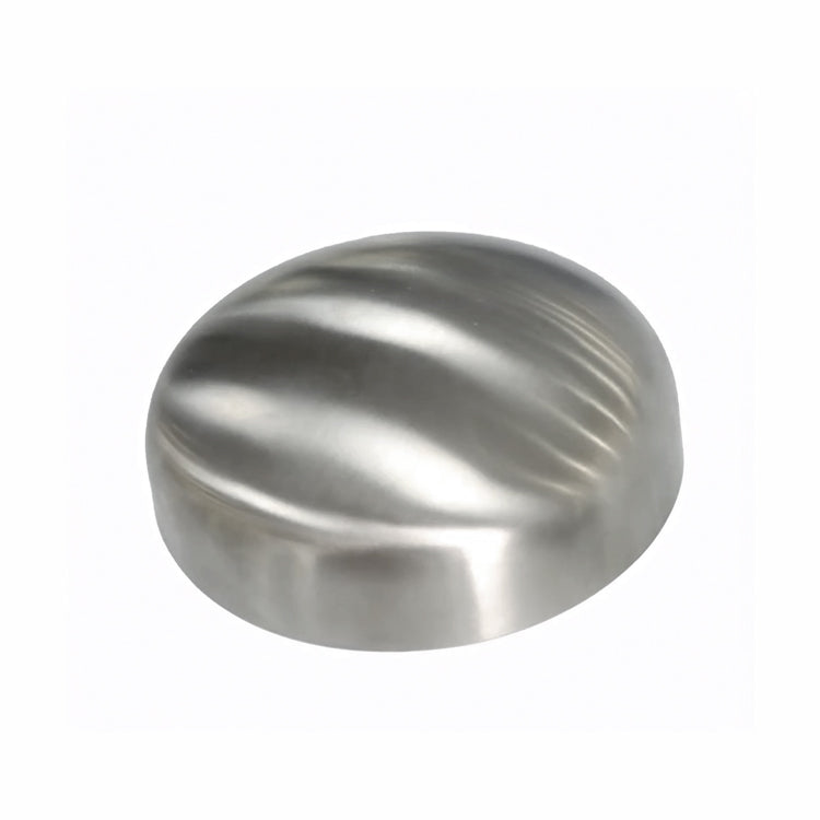 1.000" OD 16ga Butt-Weld End Cap - (16W) - Polished OD/ID - 316L Stainless