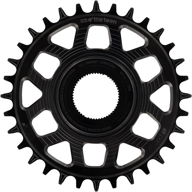 E*thirteen Helix R e*spec C-ring Shimano EP8 34t -Black