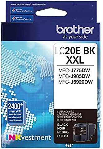 New, Pre-Owned - Brother LC20E Extra High Yield Black Ink Cartridge