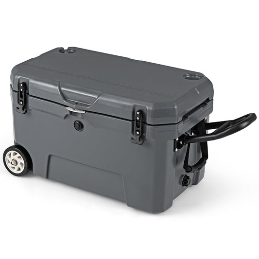 52 Quart Portable Hard Cooler with 6-Day Ice Retention and Wheels