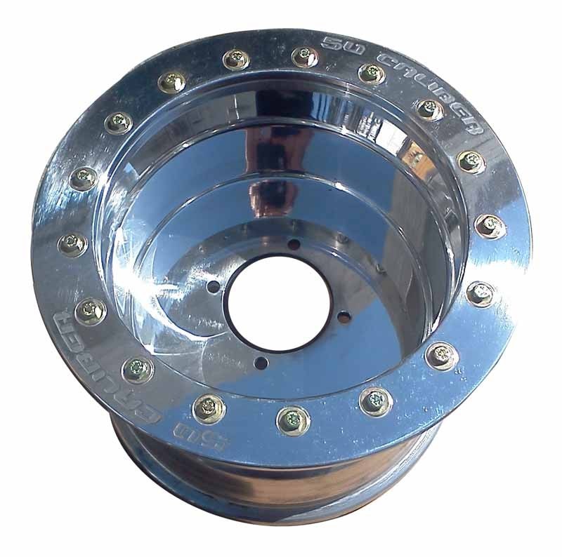 12x10 Beadlock wheel 4x137 .160 4/6 polished