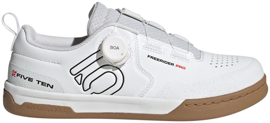 Five Ten Freerider Pro BOA Flat Shoes - Men's FTWR White/Core Black/Red 9.5