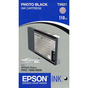New, Pre-Owned - Epson T5621 Photo Black 110ml Ink Cartridge