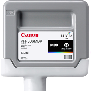 New, Pre-Owned - PFI-306MBK Standard-Yield Matte Black Ink Cartridge, 6656B001