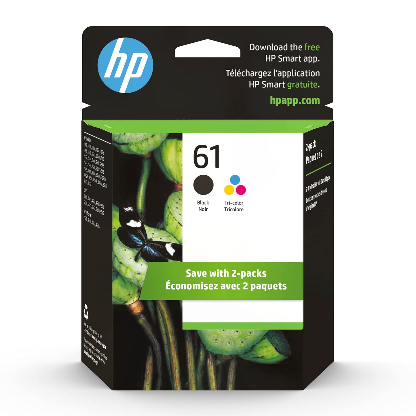 New, Pre-Owned - HP 61 Black and 61 Color Ink Cartridge