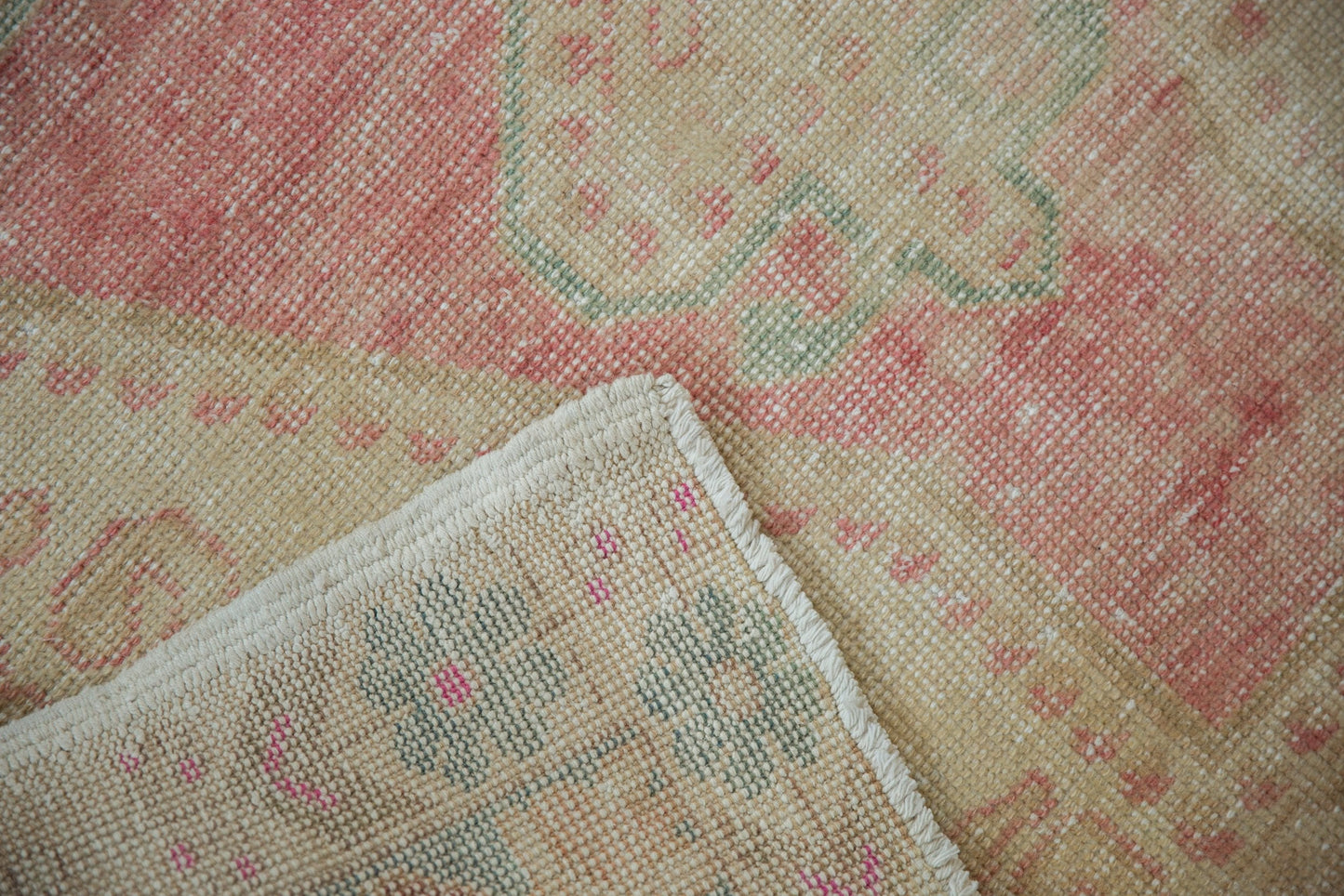 4.5x7 Vintage Distressed Oushak Rug