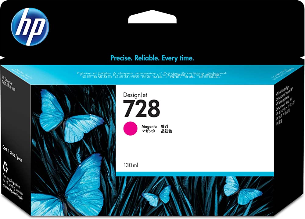 New, Pre-Owned - HP 728 130-ml (F9J66A) Magenta New, Pre-Owned - Ink Cartridge