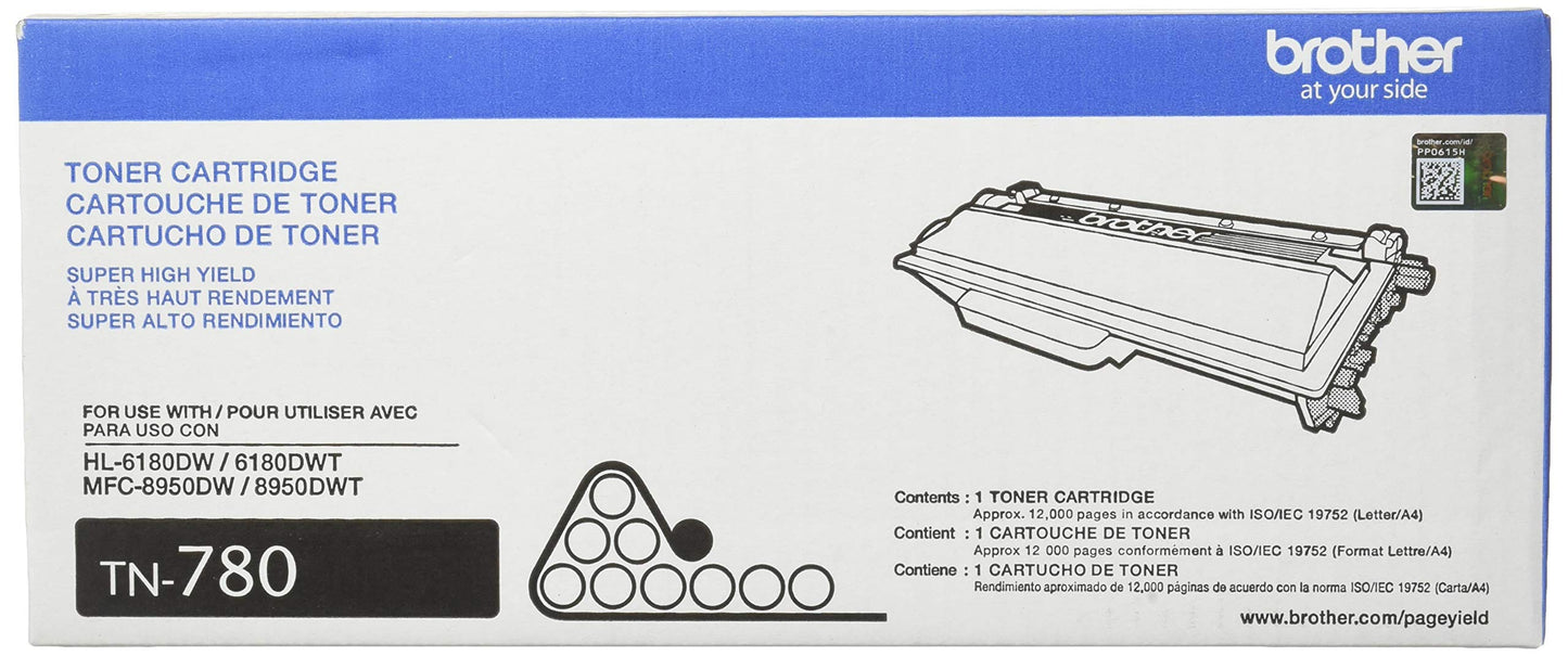 New, Pre-Owned - Brother TN780 Black Super High Yield Laser Toner Cartridge