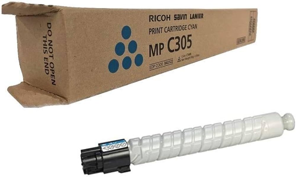 New, Pre-Owned - Ricoh MP C305 Cyan Toner Cartridge, 841591