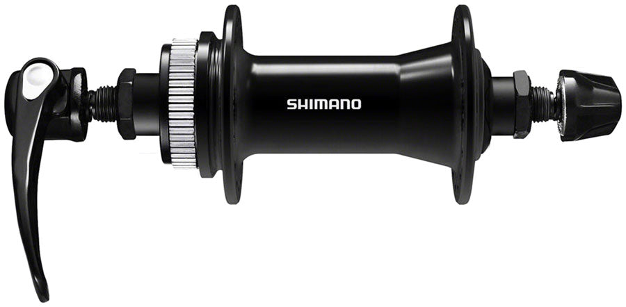 Shimano Deore HB-QC400 Front Hub - QR x 100mm Center-Lock Disc Black 36H