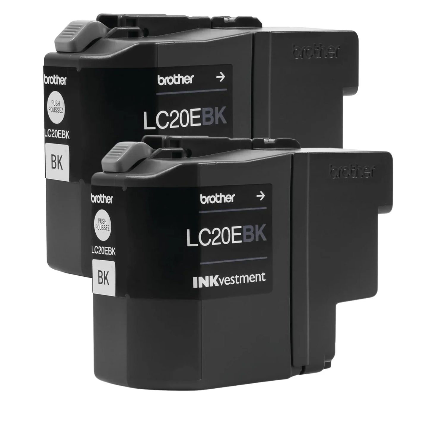 New, Pre-Owned - Brother LC209XXL Extra High Yield Black Ink Cartridge-Pack-2
