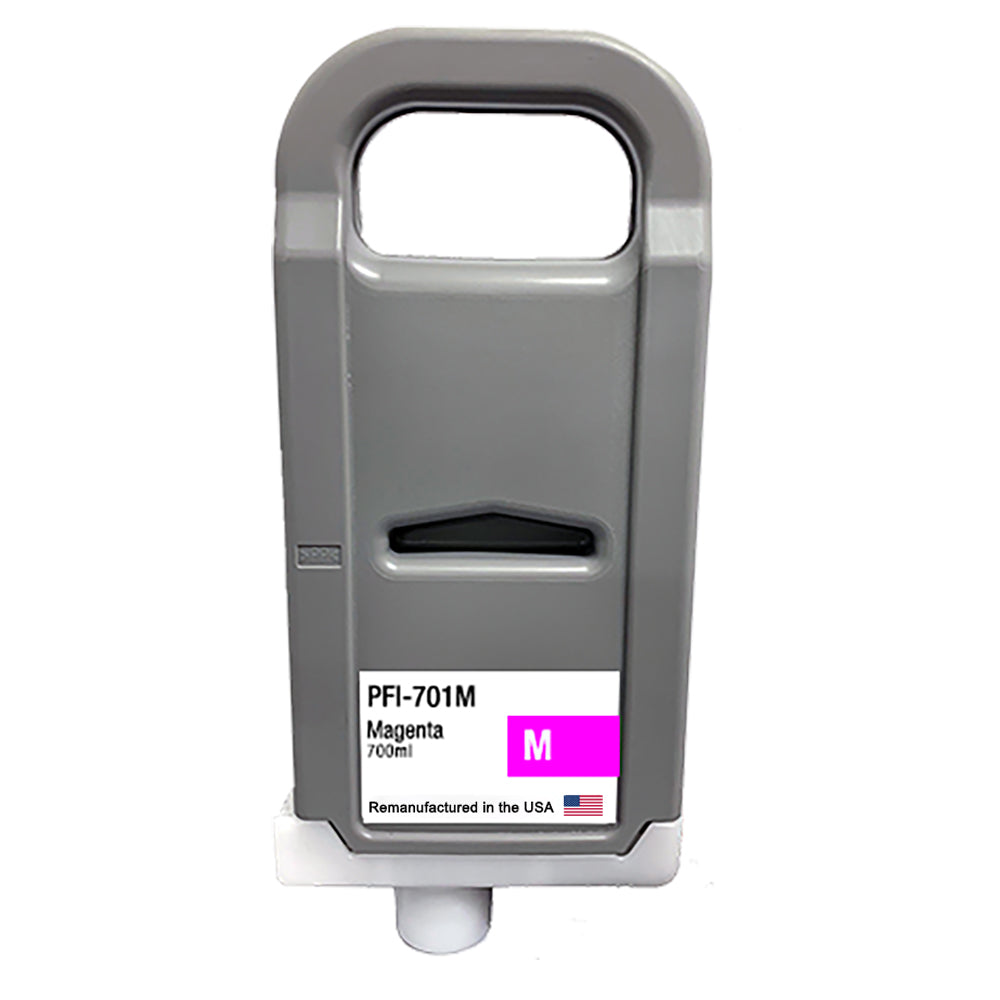 U.S. Remanufactured for Canon PFI-701M 700ml Magenta Ink Cartridge