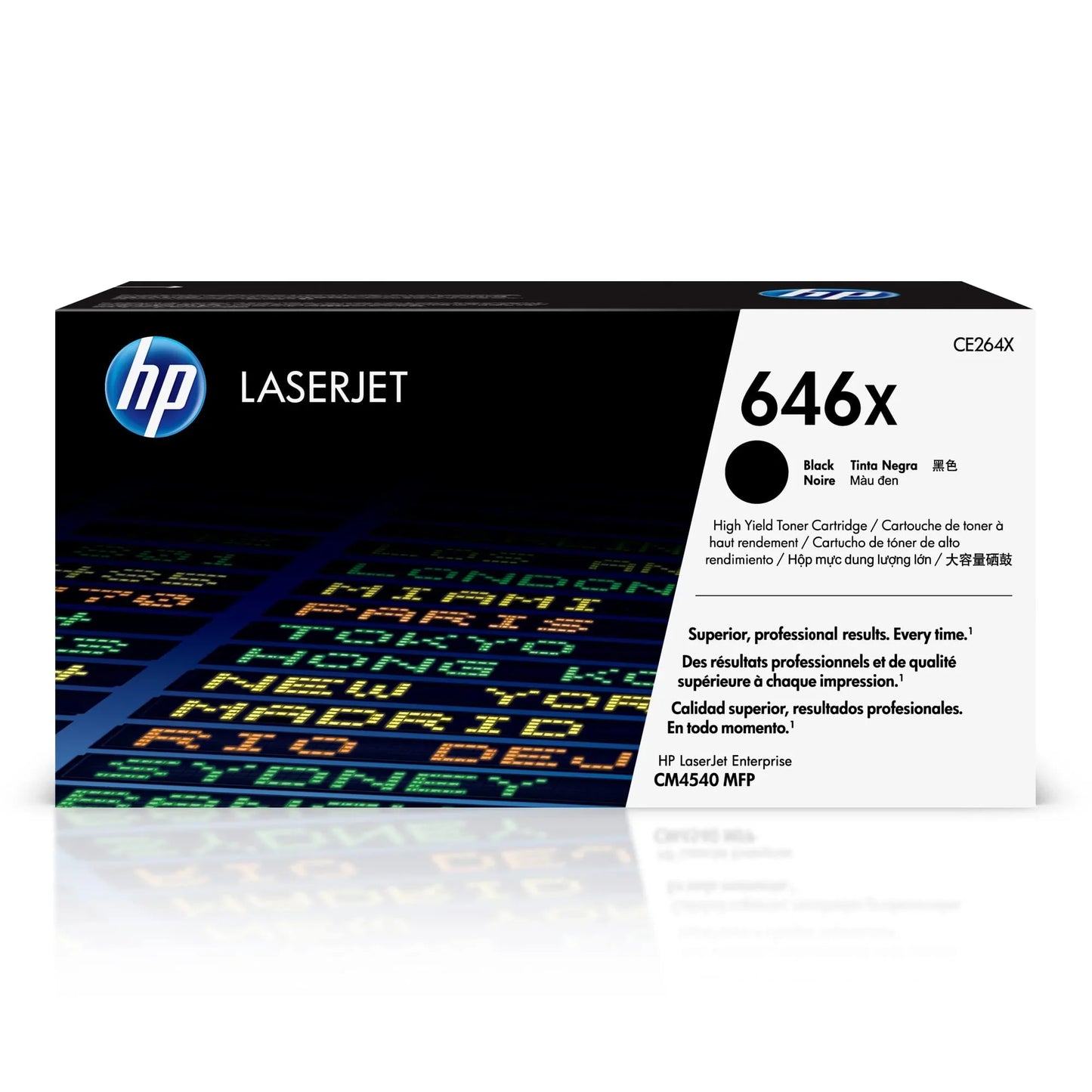 New, Pre-Owned - HP 646X High Yield Black LaserJet Toner Cartridge, CE264X
