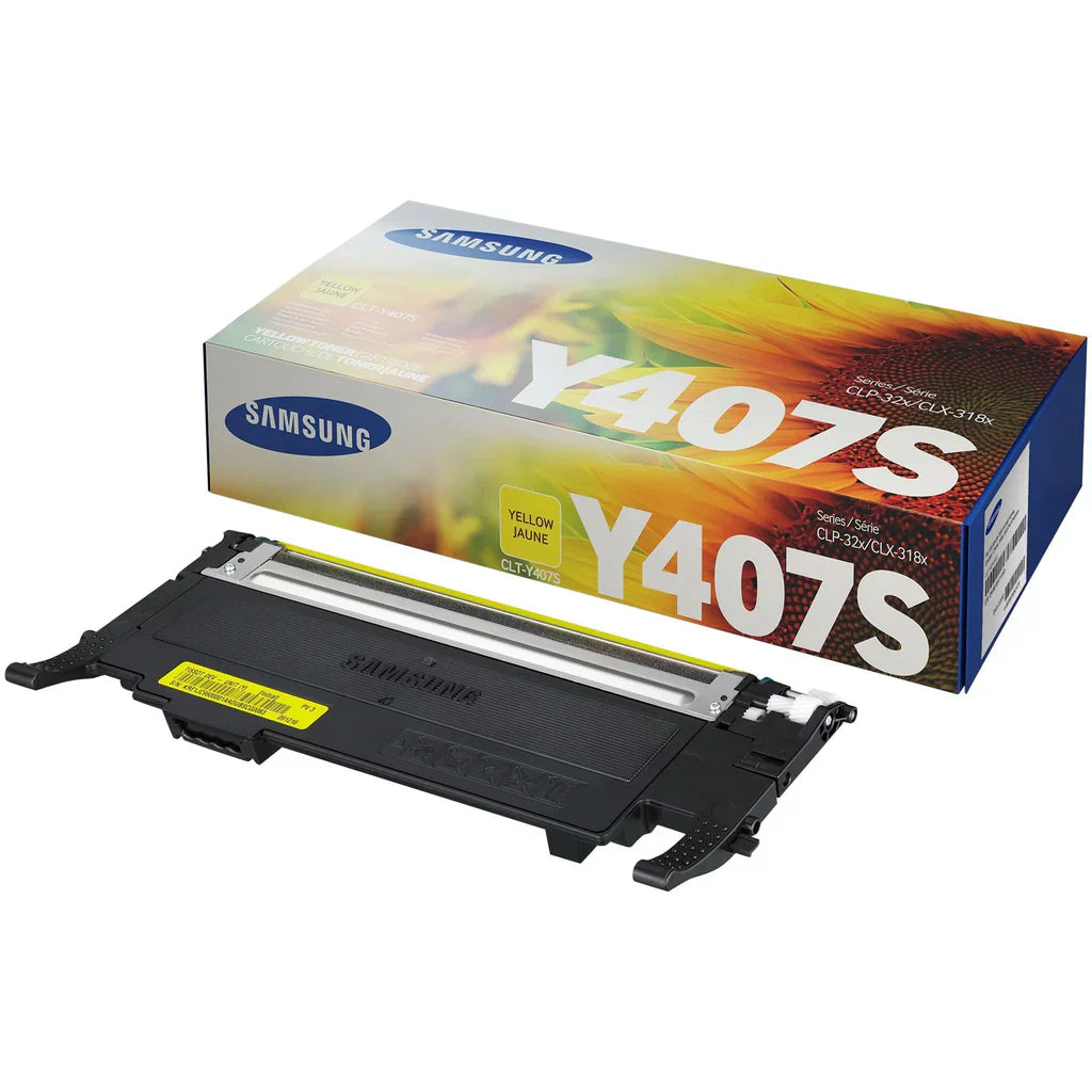 New, Pre-Owned - Samsung Y407 Yellow Toner Cartridge, CLT-Y407S