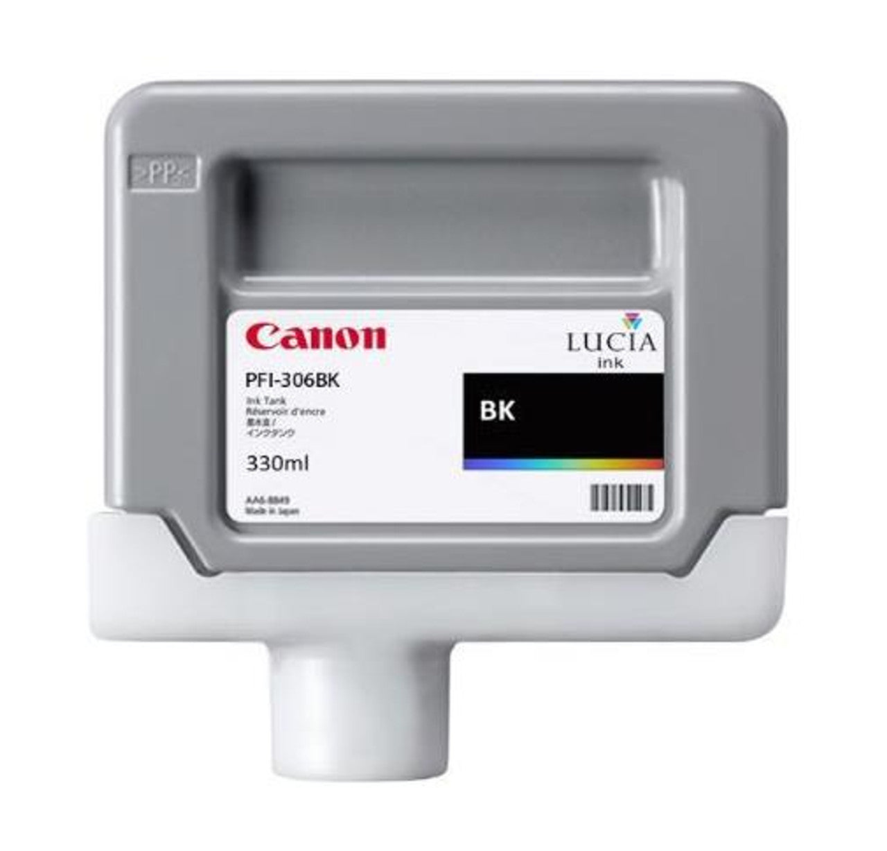 New, Pre-Owned - PFI-306 330ml Black PFI-306BK Ink Cartridge, 6657B001