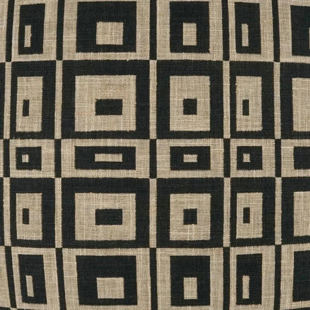 Cubic Raven Black Throw Pillow With Insert
