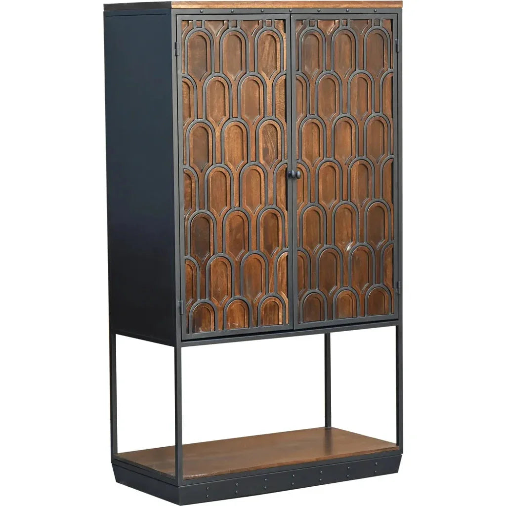 Dorellia Wood Brown Tall Cabinet