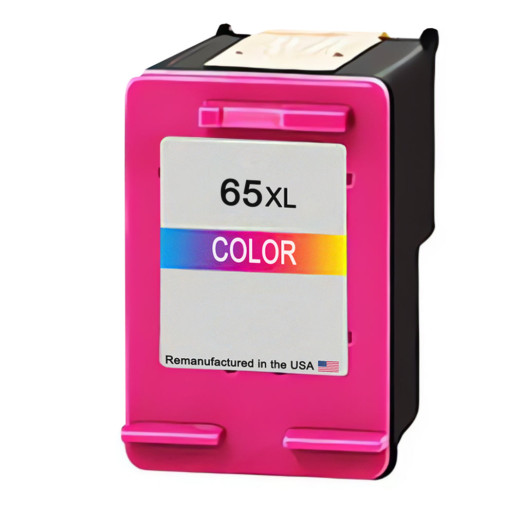 U.S. Remanufactured for HP 65 (N9K01AN) Tri-Color Ink Cartridges