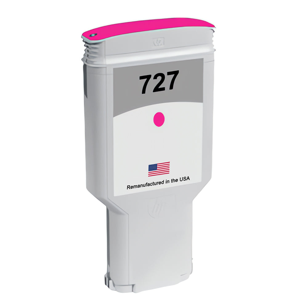 U.S. Remanufactured for HP 727XL 300ml (F9J77A) Magenta Ink Cartridges