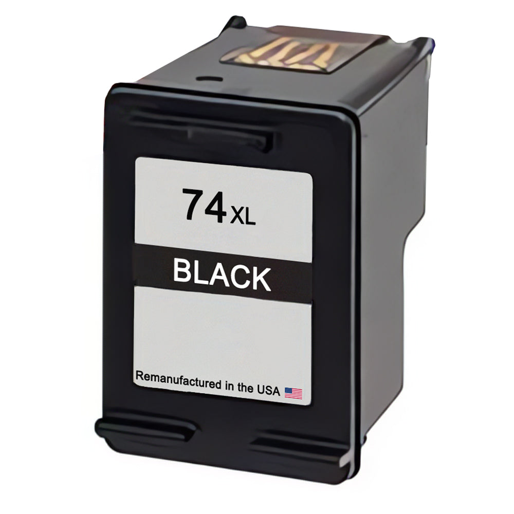 U.S. Remanufactured for HP 74XL (CB336WN) Black Ink Cartridge