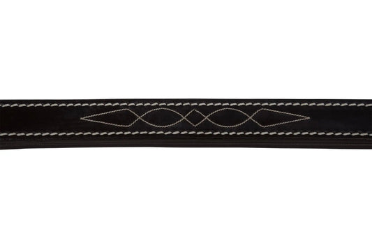 Huntley Equestrian Fancy Stitched Leather Halter Replacement Crown Piece