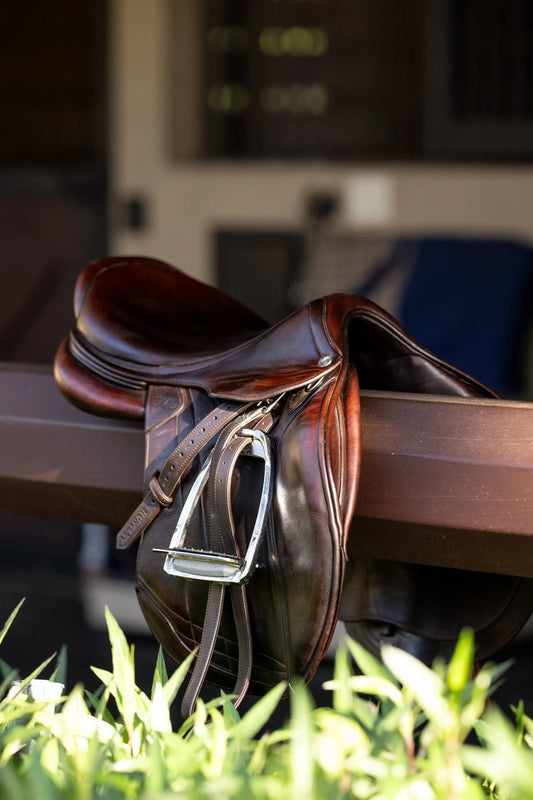 Huntley Equestrian Sedgwick Leather Flat Buckle Stirrup Leathers