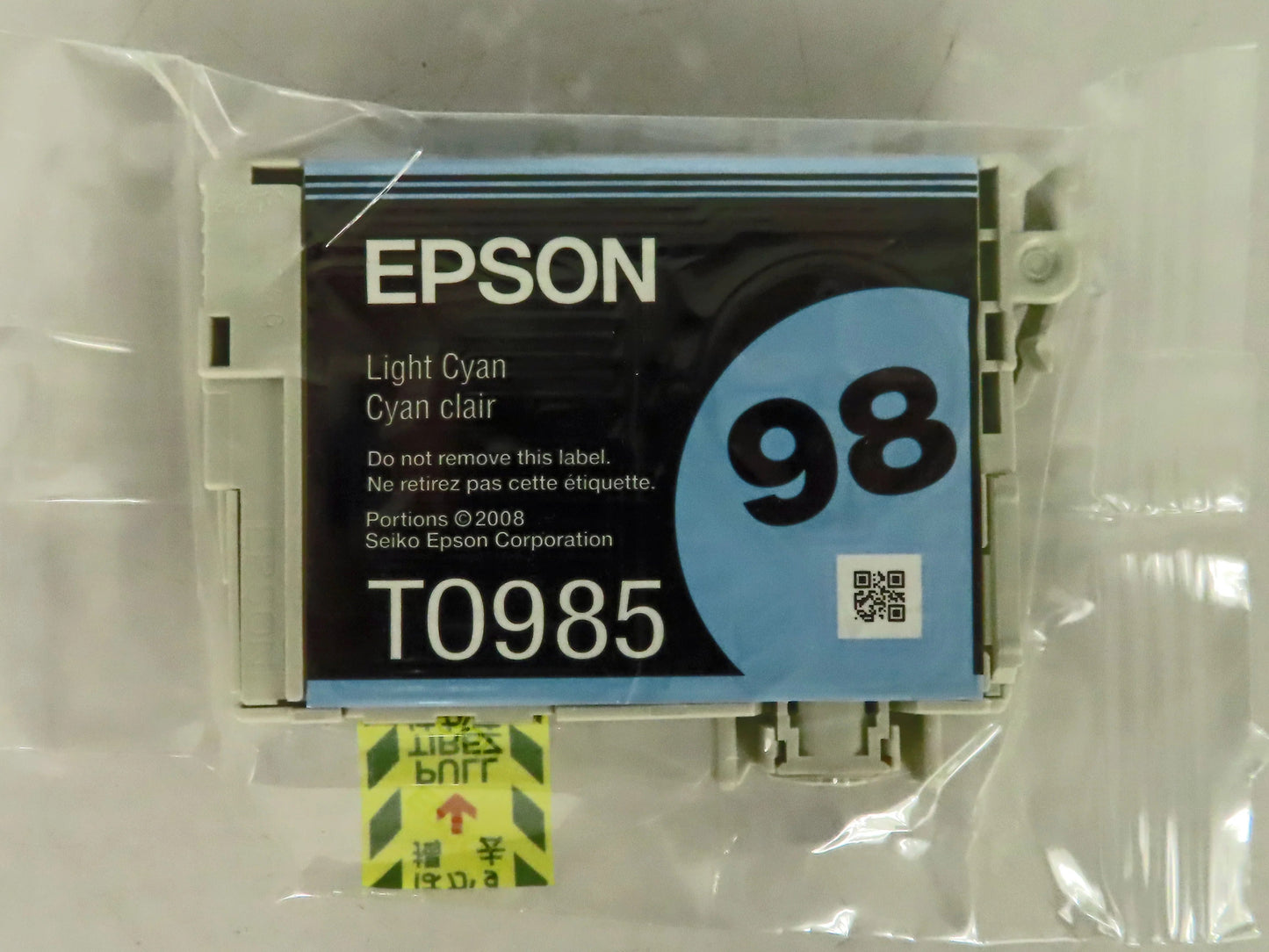New, Pre-Owned - Epson 98 Light Cyan ( T0985 ) Ink Cartridge