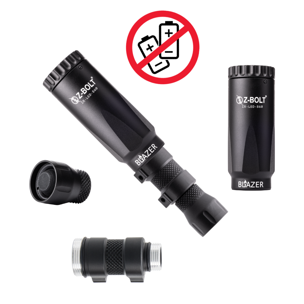 LED IR Illuminators - Rifle Mounted, Scout 18350 & 18650