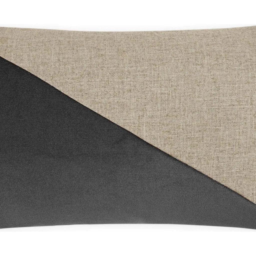Jefferson Lumbar Charcoal Grey Throw Pillow Insert