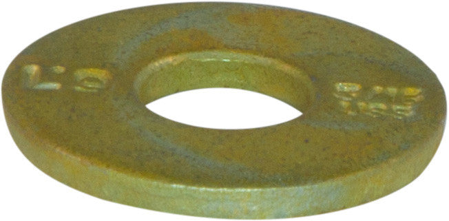 7/16 L9 USS Tension Flatwasher Yellow Zinc Plated Domestic USA (50)